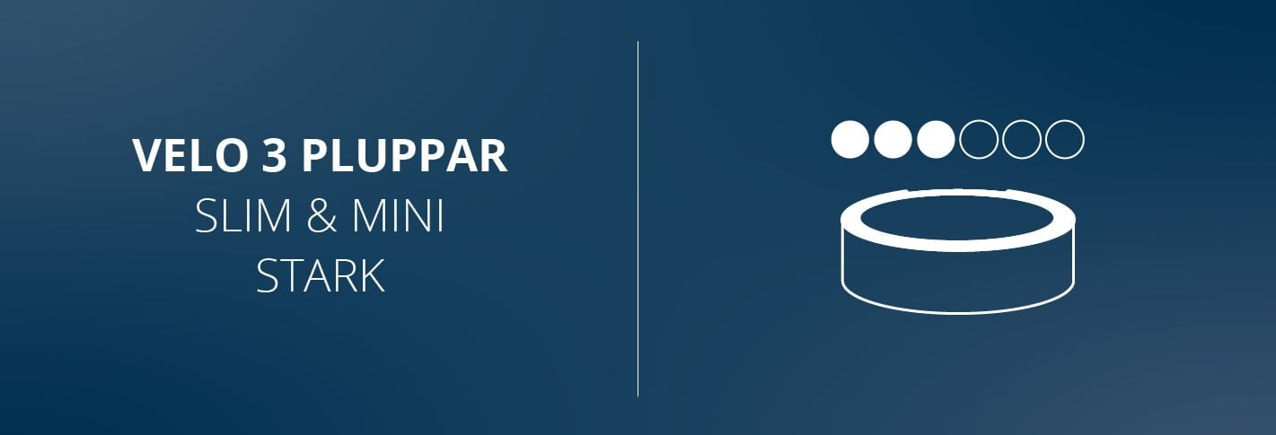 Velo 3 pluppar - Stark styrka