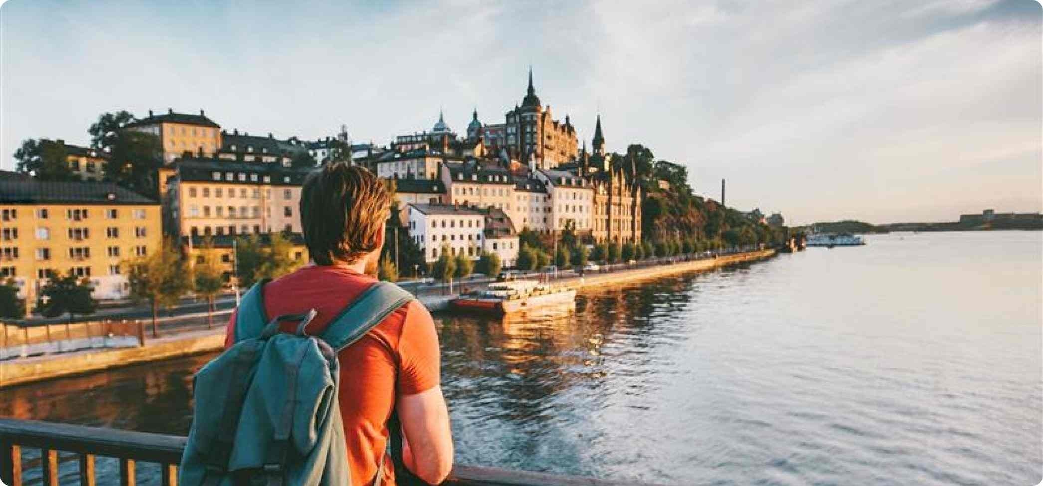 Tourists guide snus Stockholm