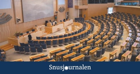 nikotin och snus i riksdagen