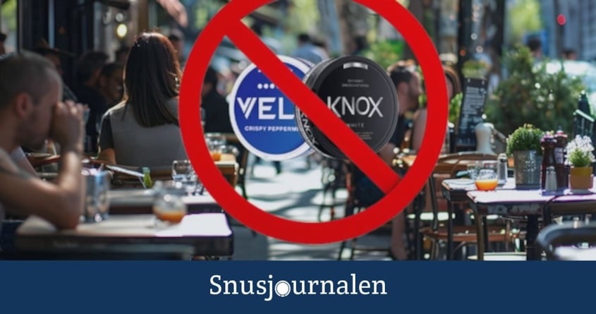 Snus på uteservering