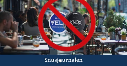 Snus på uteservering
