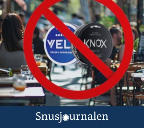 Snus på uteservering