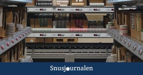 Snusbolagets lager bakom kulisserna