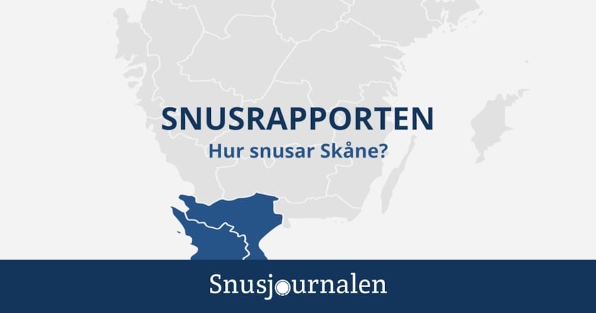 Hur snusar Skåne?