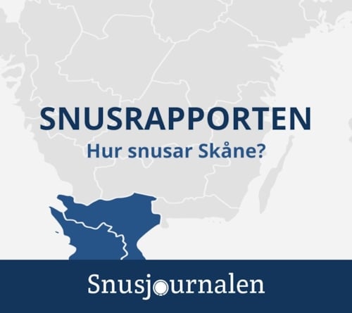 Hur snusar Skåne?