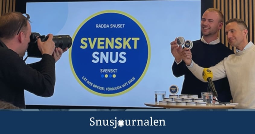 Snusjournalen på plats när Moderaterna presenterade sitt “snuspaket”