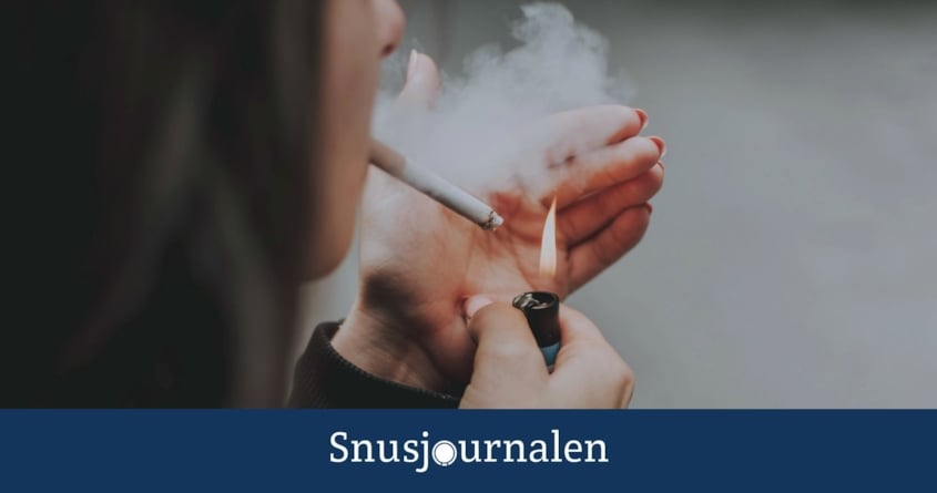Undersökning tobaksfritt snus jämförelse cigaretter
