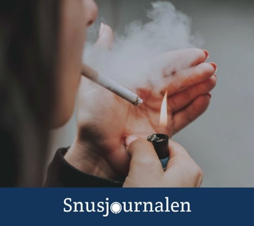 Undersökning tobaksfritt snus jämförelse cigaretter