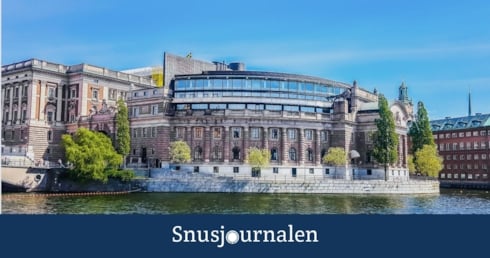 Exportförbudet av snus i riksdagsdebatt