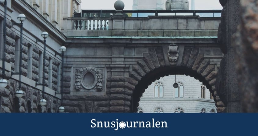 Snus och nikotinportioner på riskdagens agenda