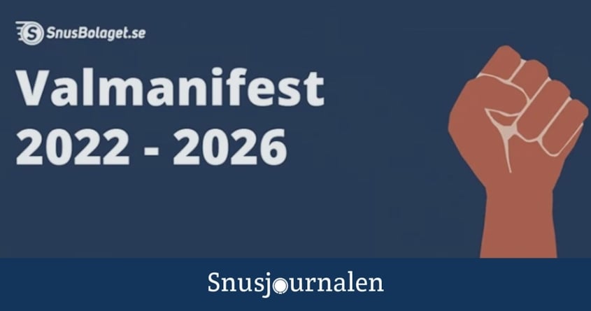 Snusbolaget lanserar Valmanifest