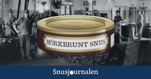 Mörkbrunt snus Swedish Match