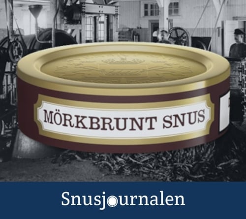 Mörkbrunt snus Swedish Match