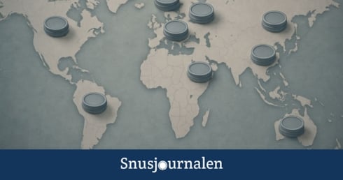 Jorden runt med snus och muntobak - karta