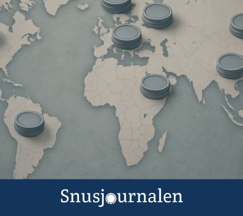 Jorden runt med snus och muntobak - karta
