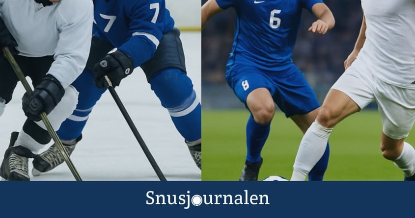 Snus i fotboll och hockey