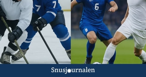 Snus i fotboll och hockey
