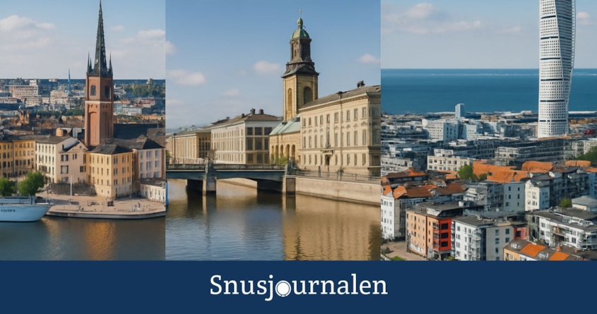 Snus i Stockholm, Göteborg och Malmö