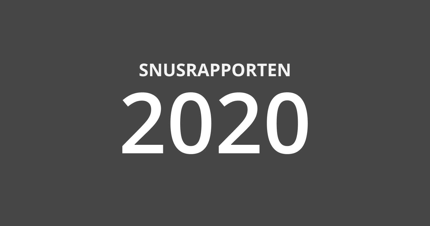 Snusåret 2020 - så snusar svenskarna