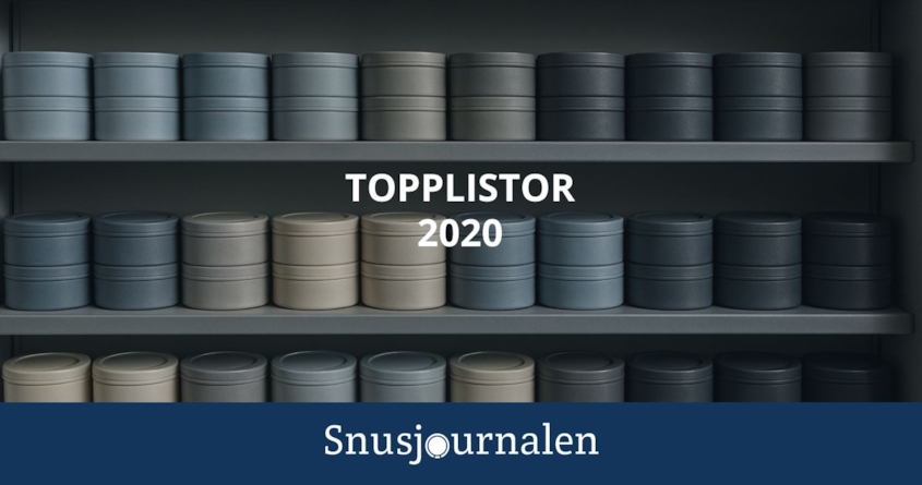 Snusrapporten topplistor 2020
