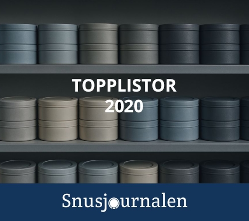 Snusrapporten topplistor 2020