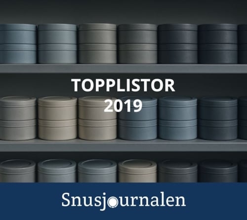 Snusrapporten topplistor 2019