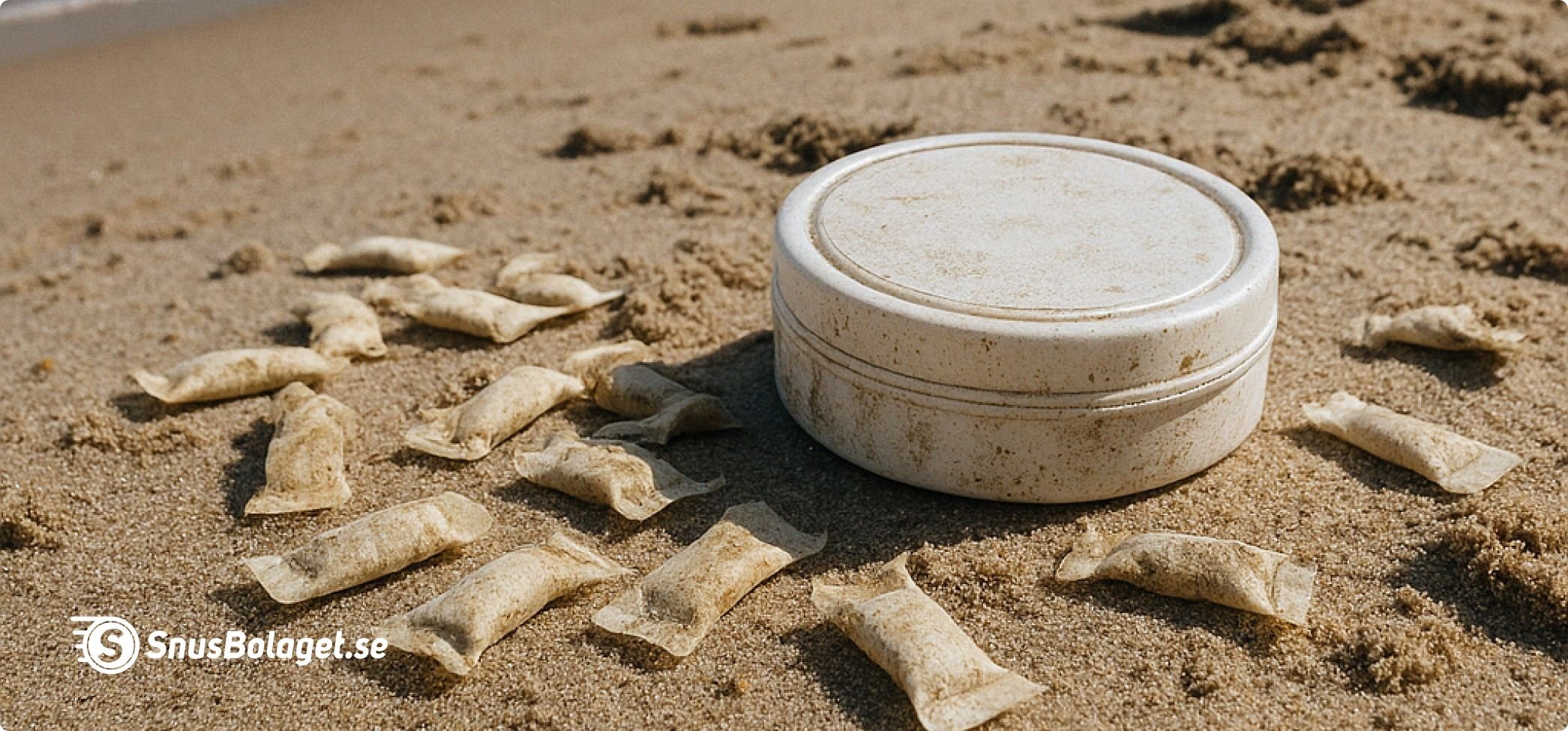Snusnedskräpning stranden