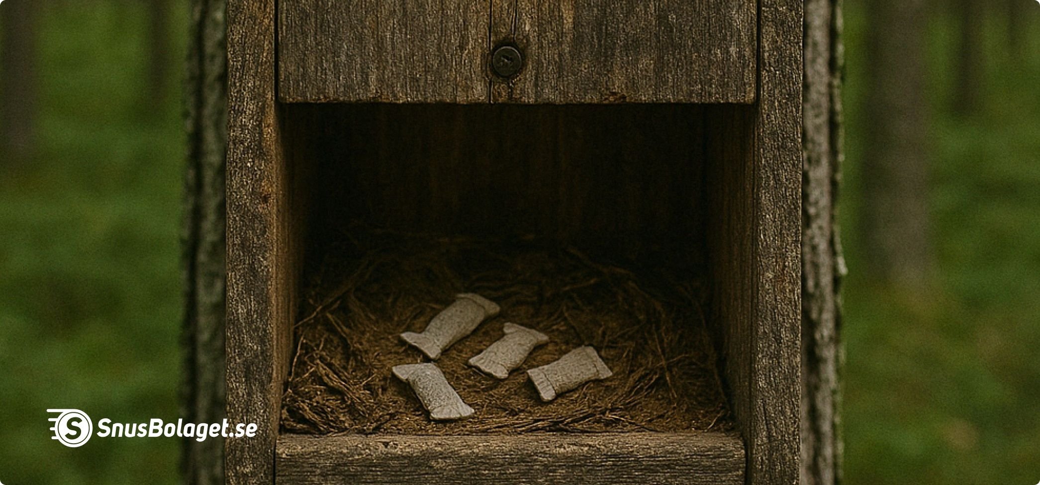Snus i fågelholkar