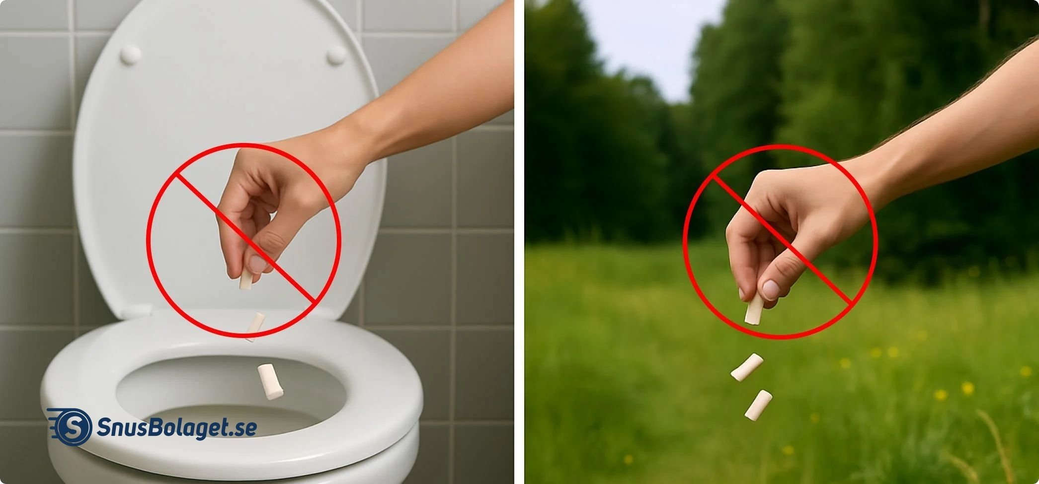 Här ska du inte slänga snuset