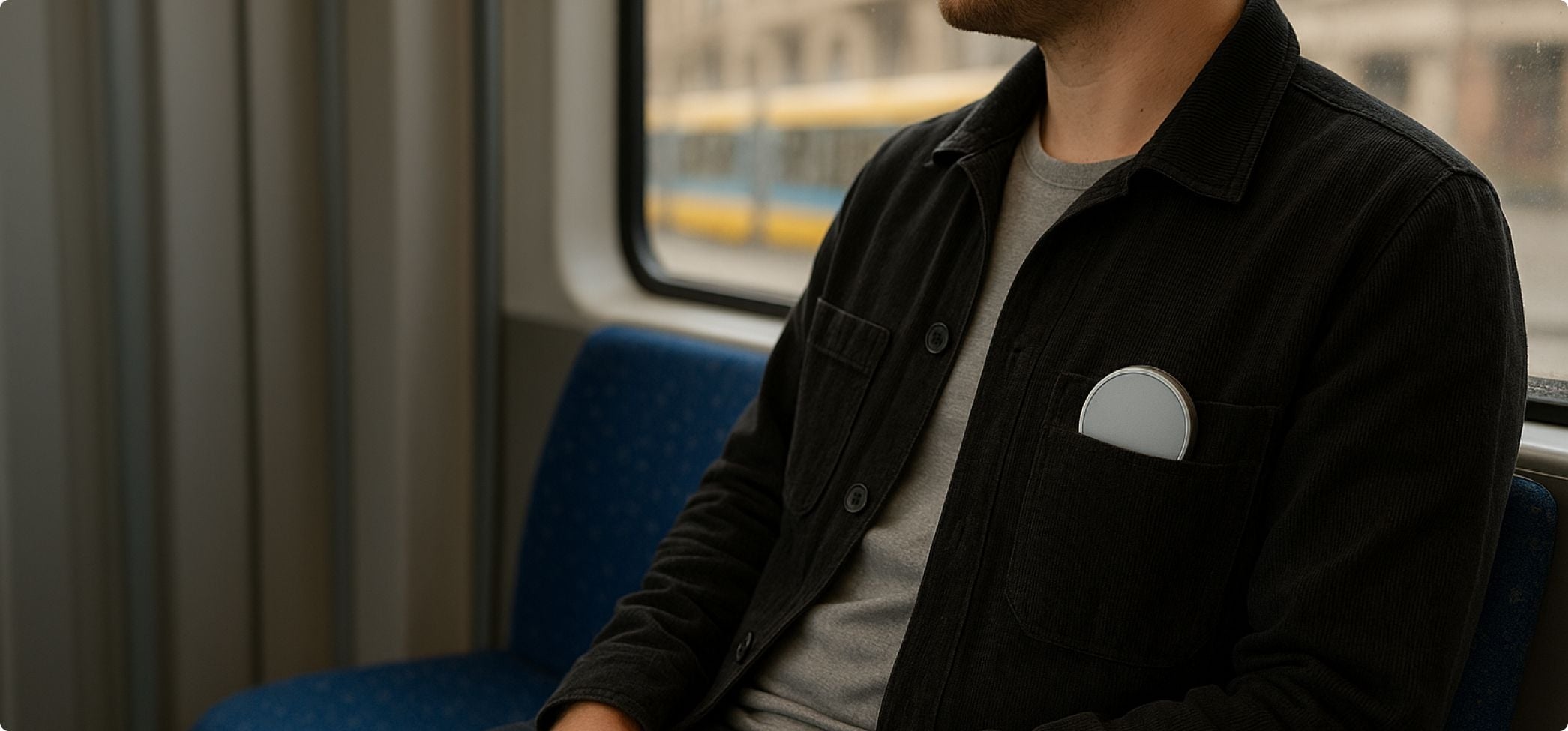 En göteborgare på spårvagnen med snus