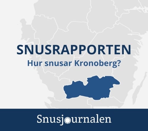 Så snusar Kronobergs län