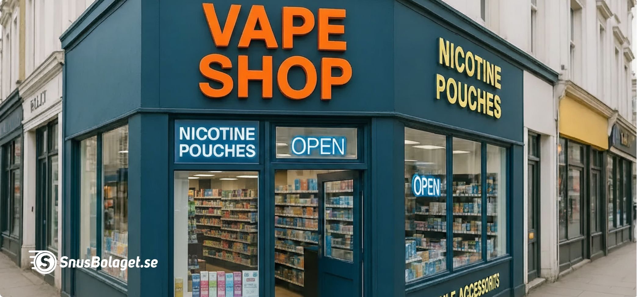 Snus i england, vapeshop