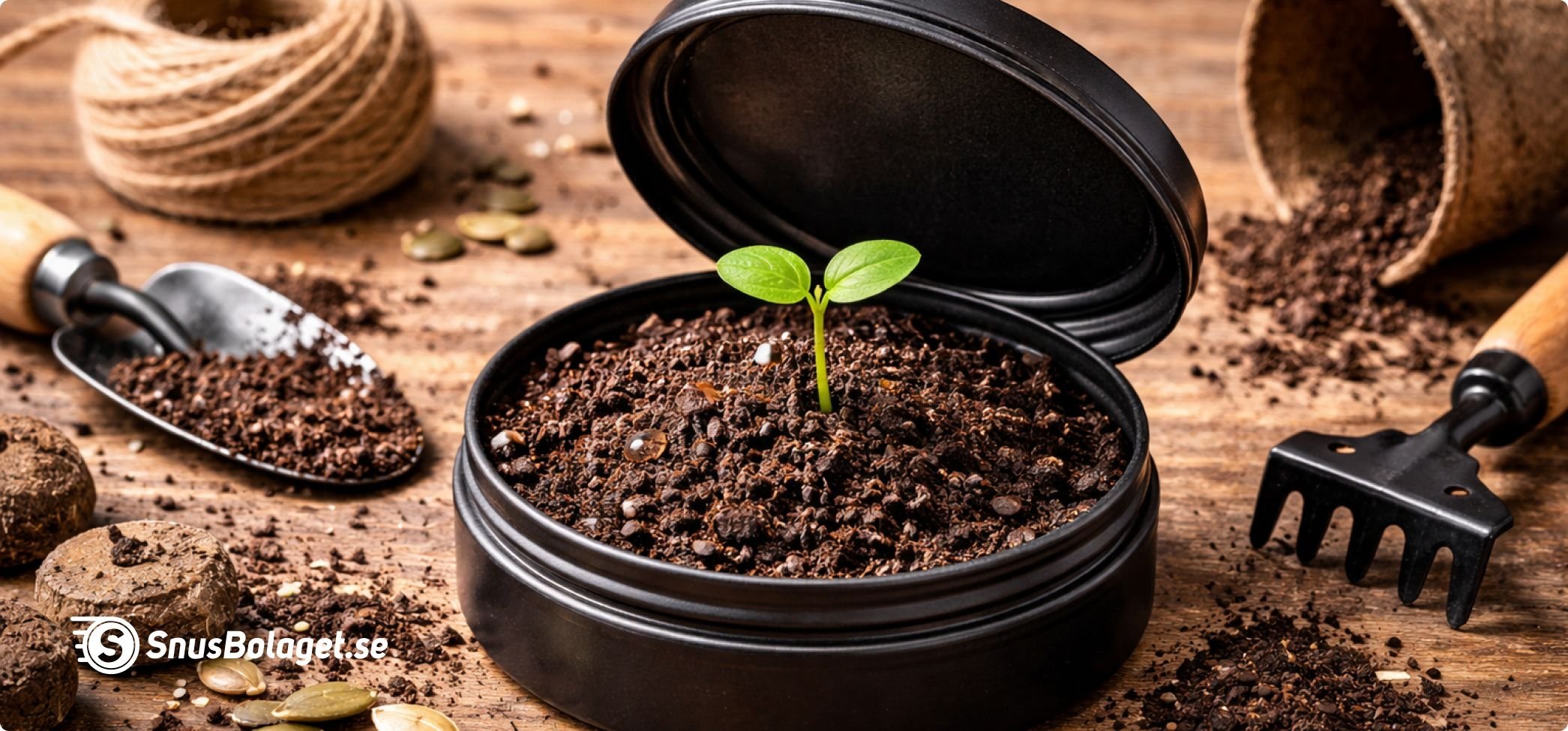 Plantera något i din tomma snusdosa