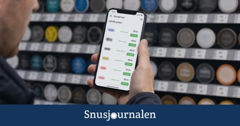 Prisjämförelse av snus och nikotinprodukter - maj 2026