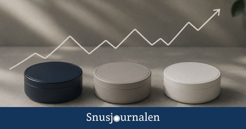Snusdosor och en pil - Snusprisernas utveckling genom åren