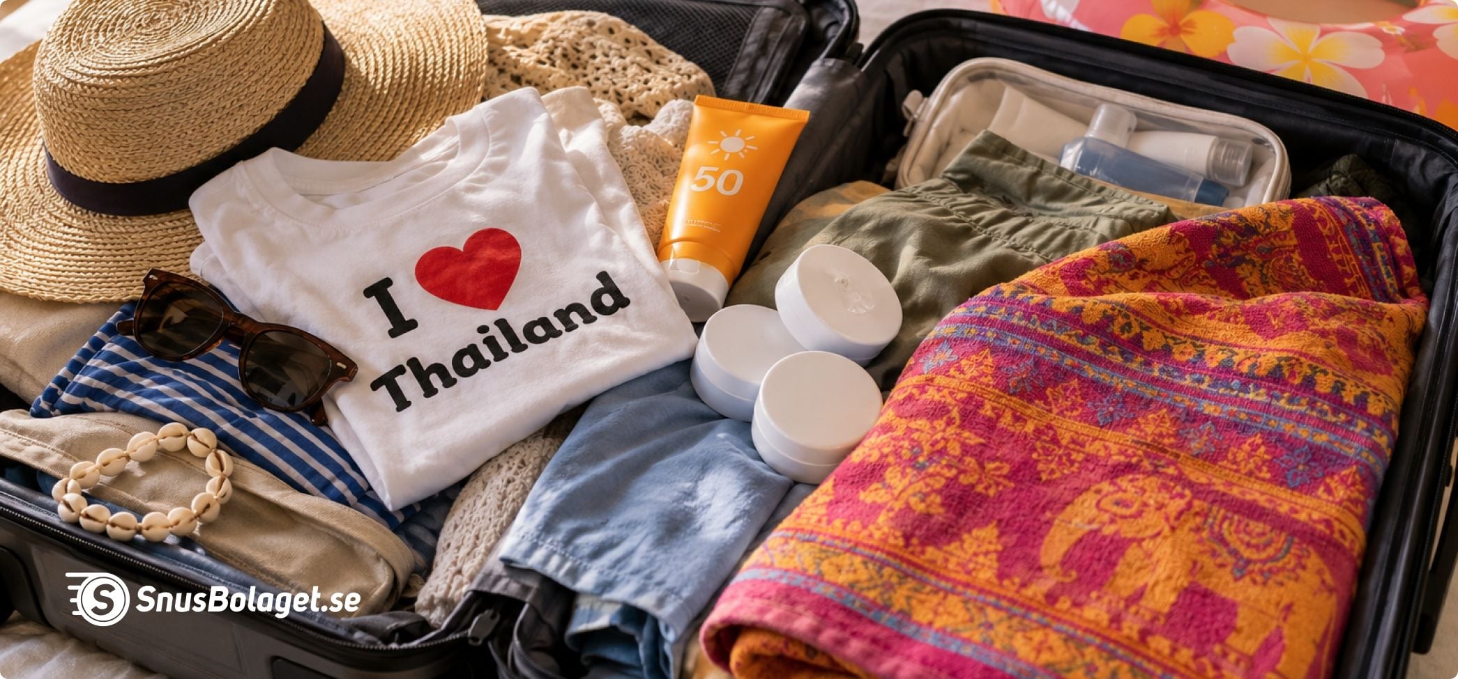 Snus i resväska till Thailand