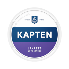 Kapten Vit Lakrits Portion
