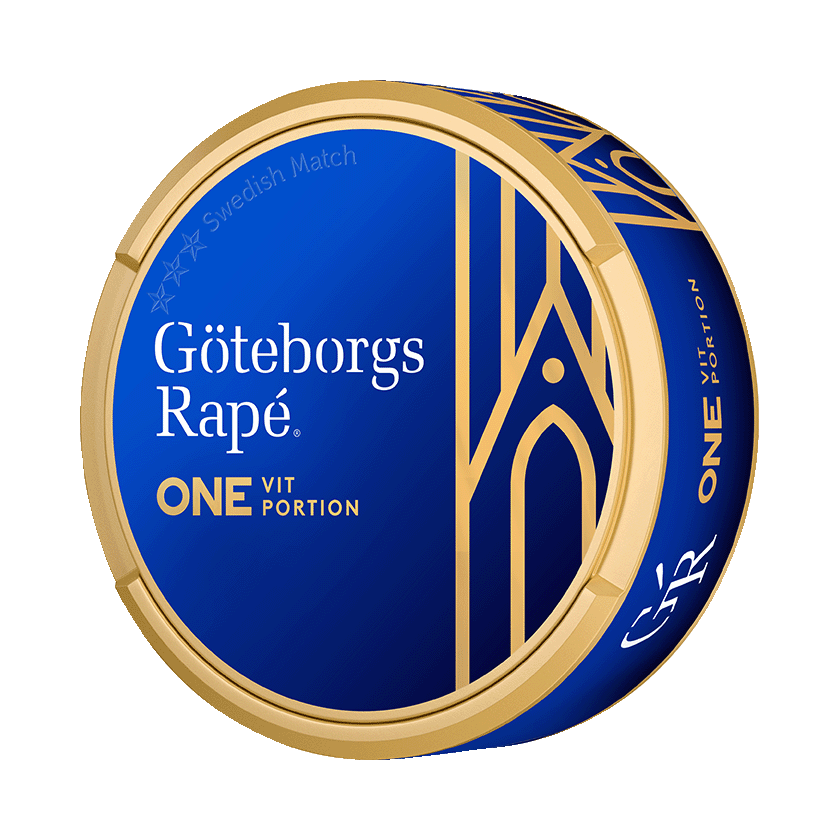 Göteborgs Rapé ONE Vit Portion - nikotinpåsar