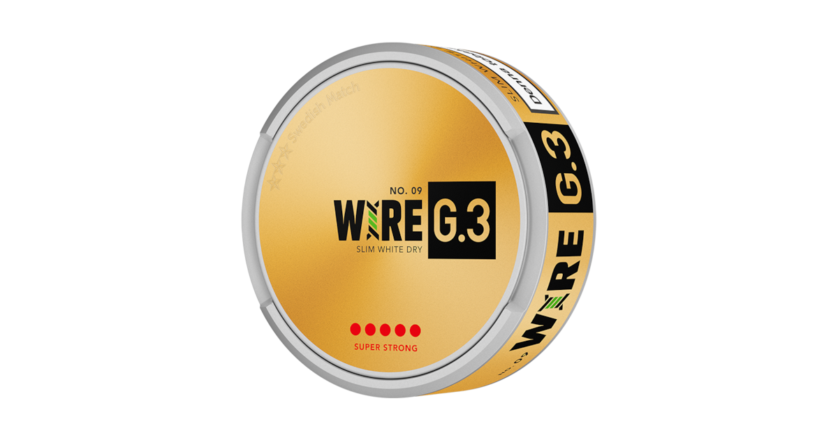 G.3 No.09 WIRE Slim White Dry Super Strong