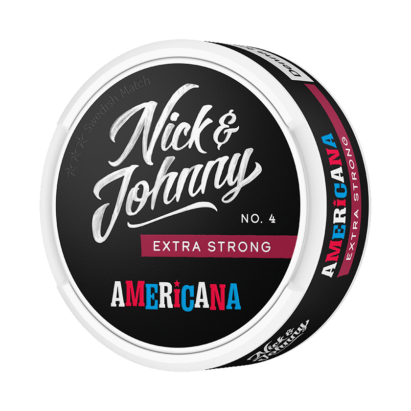 Nickjohnny Nick & Johnny No.4 Americana Extra Strong Extra Strong - portionssnus