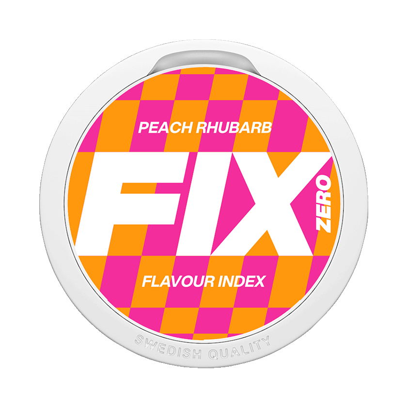 Fix Fix Peach Rhubarb Zero Normal - nikotinpåsar