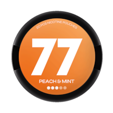 77 Nicotine Pouches Peach & Mint