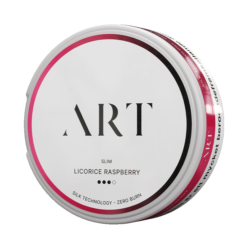 Art ART Licorice Raspberry 3 Strong – nikotinpåsar