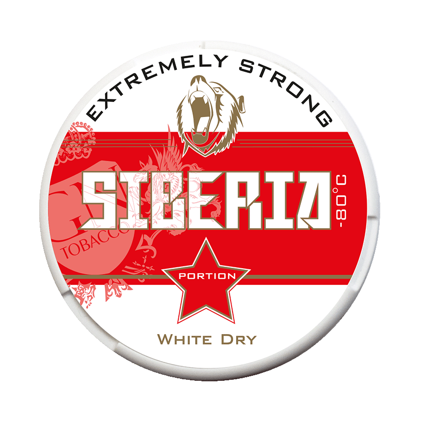Siberia Siberia -80°C Extremely Strong White Dry Portion Extra Strong - snus