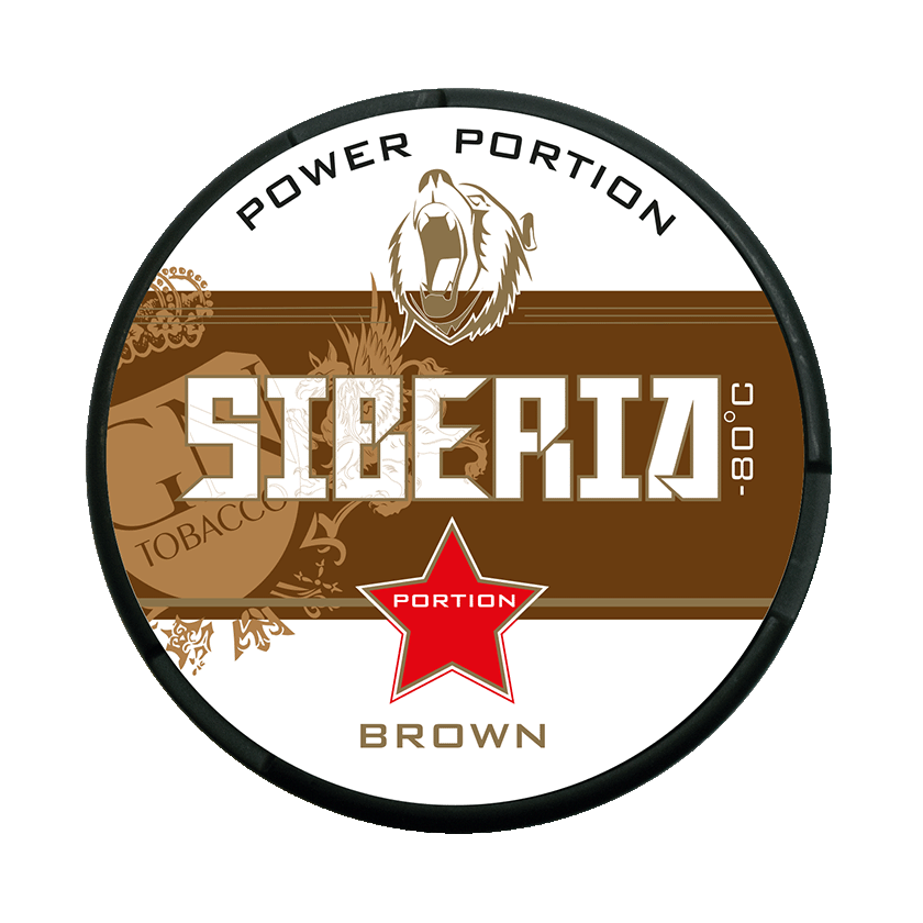 Siberia Siberia -80°C Brown Power Portion Extra Strong - snus