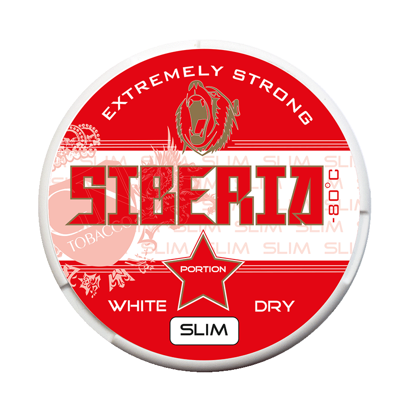 Siberia Siberia -80°C Extremely Strong White Dry Slim Portion Extra Strong - snus