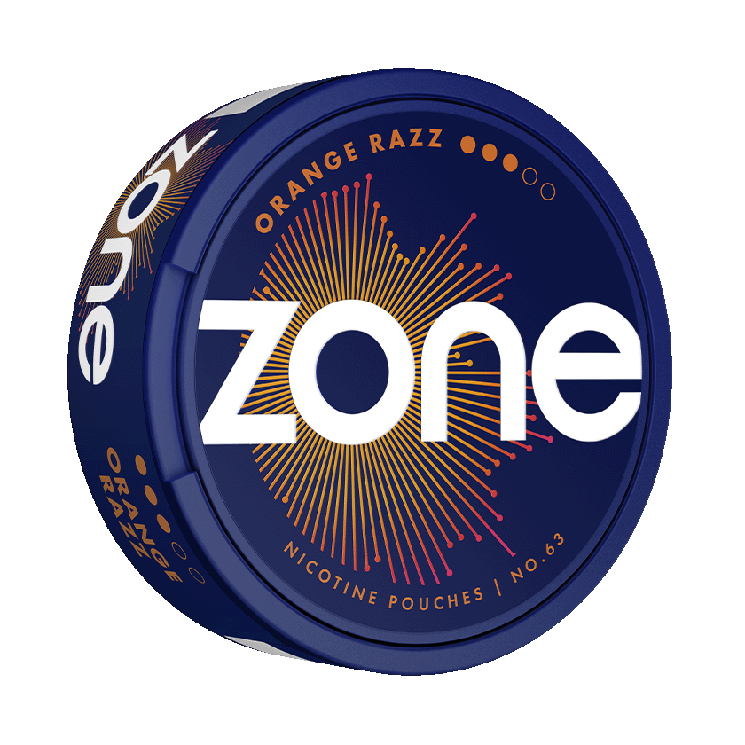 Zone ZONE No63 Orange Razz 3 Strong – nikotinpåsar