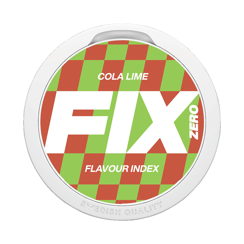 Fix Fix Cola Lime Zero Normal – nikotinpåsar