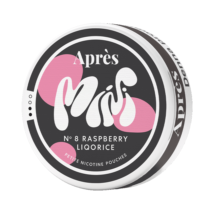 Apres Après No.8 Raspberry Liqorice Mini Normal Light – nikotinpåsar