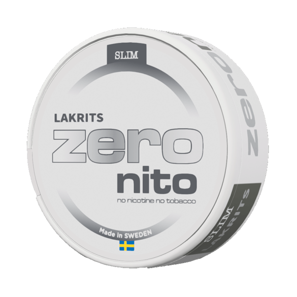 Zeronito Lakrits Slim Nikotinfritt Snus